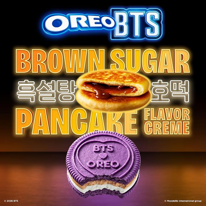 OREO BTS Sandwich Cookies, Limited Edition, 10.68 oz (Pack of 2)
