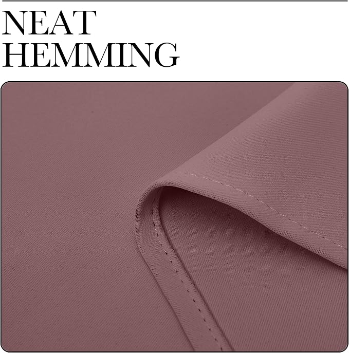 NICETOWN Room Darkening Curtains Drapes for Daughter's Bedroom, Window Treatment Thermal Insulated Grommet for Living Room (Dusty Bean Paste, 2 Panels, 42 by 63)