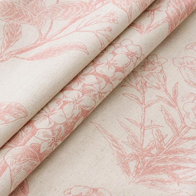 Set of 2 Decorative Floral Pillow Covers 20x20 Inch Light Pink | Neutral Hydrangea Print, Boho Vintage Throw Cushion Covers, Cottagecore Home Decor, for Sofa Couch Porch Bedroom Living Room
