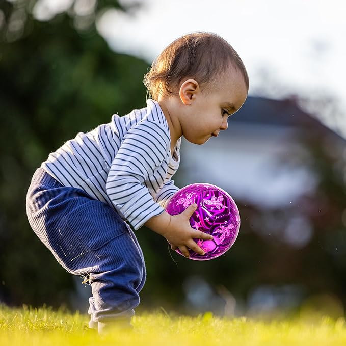 Kids Soccer Ball Size 2 Size 3 Size 4 with Pump Deflated - Operation Christmas Child Shoebox Gift - Glitter Purple Blue Unicorn Dinosaur Toys for Toddler Kids Boys Girls 1-3 3-8 8-12 Years Old