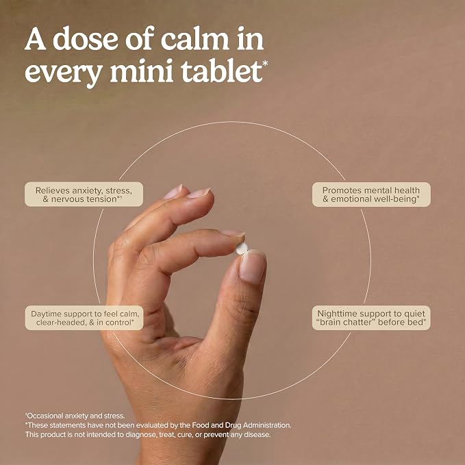 Terry Naturally AnxioCalm - 75 Tablets - Fast-Acting, Non-Drowsy, Non-Addictive Formula - Safe for Adults & Children 4+ Years - Non-GMO - 37 Servings