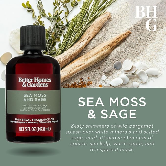 Universal Fragrance Oil, 5 fl oz by HB&G (Sea Moss and Sage)