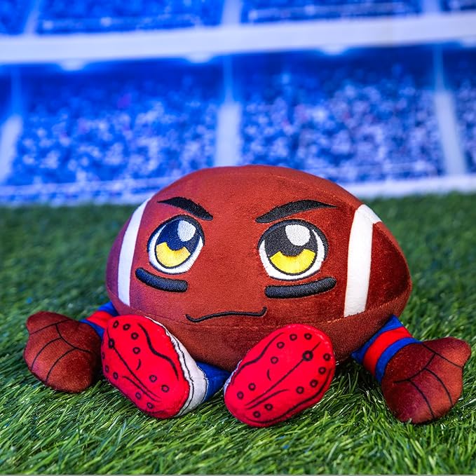Bleacher Creatures Kansas Jayhawks 8" Kuricha Football Sitting Plush - Soft Chibi Inspired Plush