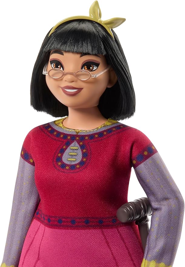 Mattel Disney Wish Toys, Dahlia of Rosas Posable Fashion Doll with Removable Clothes & Accessories, Inspired by the Movie