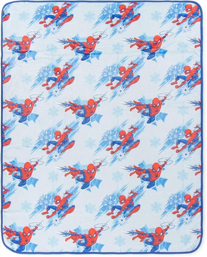 Jay Franco Santa Hat and Throw Set – 2-Piece 17" Inch Holiday Hat and 40" x 50" Inch Ultra-Soft Plush Fleece Blanket Gift Set
