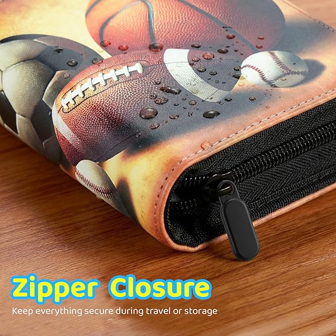 Zipper Cards Binder for 900-Pocket Sports Trading Cards, Premium Baseball Football Basketball Cards Book Album With Removable Sleeves for MTG & TCG Cards - Gifts for Girls and Boys