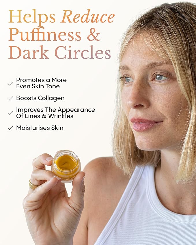 FRØYA Organics Hyper Potent Dark Circles & Eye Bag Balm | Nourishing Formula with Arctic Arnica, Pomegranate & Rosehip | Water-Free Beeswax Treatment for Smoother, Refreshed Eyes | 15ml