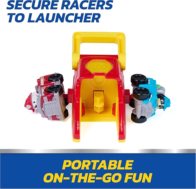 PAW Patrol Marshall Pup Squad Launchers with Rex Vehicle 2-Pack, Kids Toys for Boys and Girls Ages 3 and Up