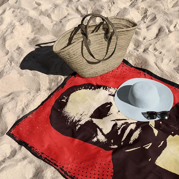 NORTHWEST The Godfather Beach Towel Set – 2-Pack Oversized, Soft, Fast-Drying, Sand-Free Pool Towels Featuring The Don Distressed Design 30" x 60"