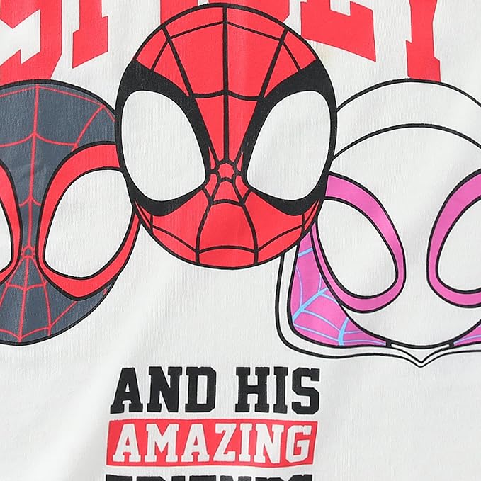 Marvel Spidey and His Amazing Friends Boys 3 Piece Tank Top T-Shirt and Shorts Set for Toddler and Big Kids