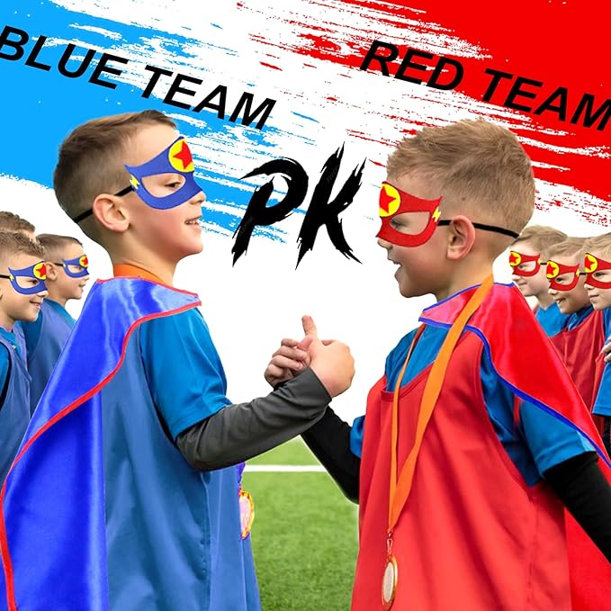 iROLEWIN Superhero-Capes for Kids Bulk 20 Pack Superhero Party Favors Toddler Dress-up Halloween Group Costumes Pretend Play