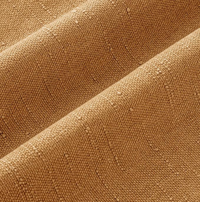 MIULEE 12x20 Inch Lumbar Textured Chenille Throw Pillow Covers Golden Brown | Pack of 2 Decorative Soft Throw Pillows, Solid Textured Cushion Covers, Modern Home Decor for Couch Sofa Bedroom Living Room
