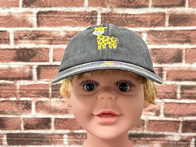 Embroidered Animal Baseball Hats for Boy and Girl