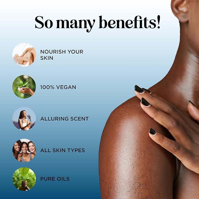 Luxurious Vanilla & Relaxing Muscle Massage Oil Set - Aromatherapy Full Body Massage Oil for Couples Bundle with Naturally Scented Vegan & Non GMO Ingredients (8 Fl Oz Each)