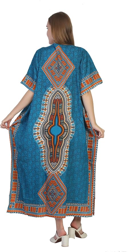 SheKaf Womens Turkish Kaftan Kimono Maxi Dress Caftan Beach Swimsuit Cover up Loungewear