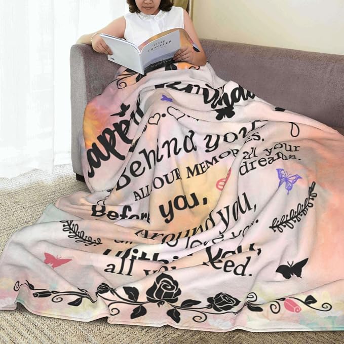 COMFAR Happy Birthday Gifts for Her, Unique Women's Birthday Decorations - Cool Friendship Gifts 40"x 50"