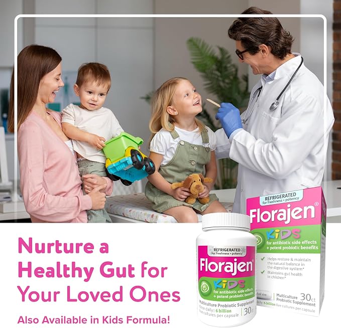 Florajen Women’s Probiotic - Vaginal Health, Gut Support, & Bloating Relief - Constipation Support for Adults - Refrigerated for Freshness & Potency - Live Active Cultures Daily Support - 60 Capsules