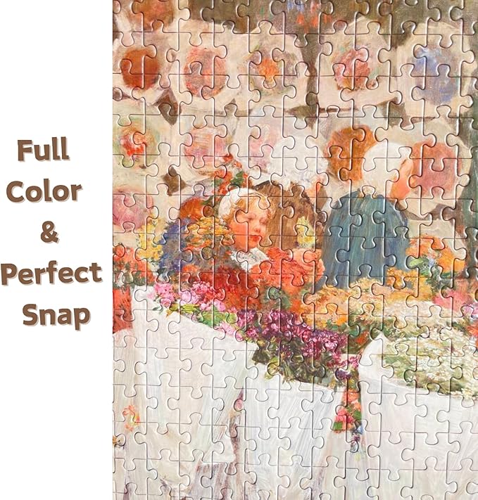 Art Jigsaw Puzzles for Adults 1000 Pieces, Fun Puzzle Jigsaw Puzzle for Family Party for Birthday Holiday (at The Florist)