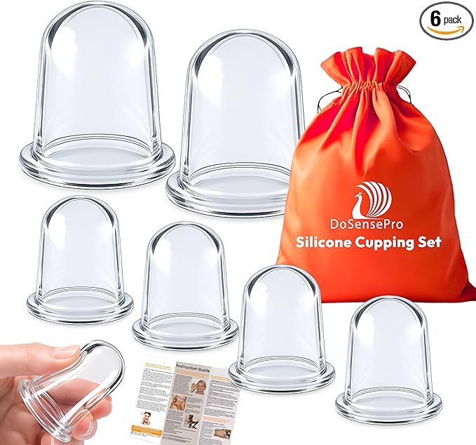 Silicone Cupping Therapy Set - Massage Therapy Cups for Arthritis, Pain Relief, Anti Aging, and Anti-Cellulite - Cupping Kit for Relaxation and Muscle Recovery