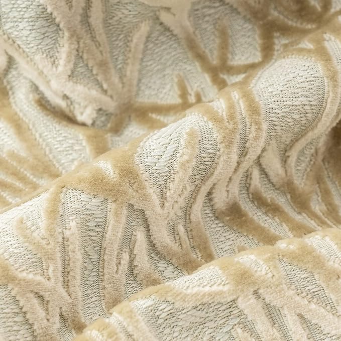 Beige Twigs Greenish Throw Pillow Cover Branches Velvet Cushion Case Neutral Pillowcase for Sofa Couch Bedroom Living Room Home Decor,20x20 Inch