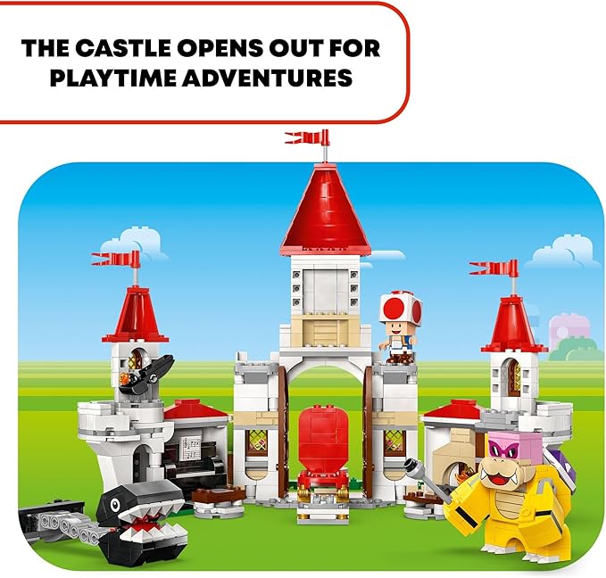 LEGO Super Mario Battle with Roy at Peach’s Castle, Nintendo Character Mario Toy for Kids, Castle Toy & Adventure Set, Super Mario Gift for Girls, Boys & Gamers Ages 7 and up, 71435