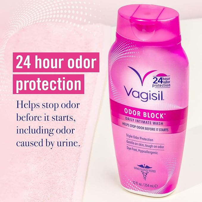 Vagisil Maximum Strength Feminine Anti-Itch Cream with Benzocaine for Women & Feminine Wash for Intimate Area Hygiene, Odor Block, Gynecologist Tested, Hypoallergenic, 12 oz, (Pack of 1)