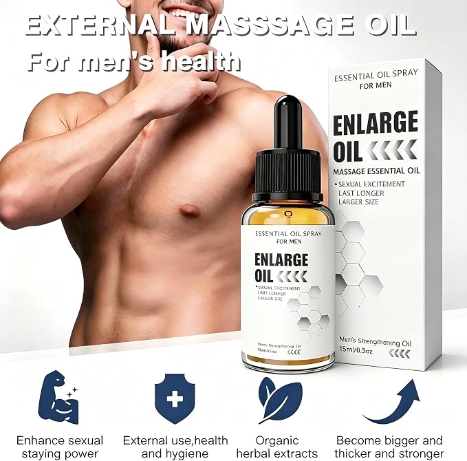 Male Enhancement Oil, Man Big Size Re-Vitalize Cream for Private Part, Extra Strength Massage Oil– Get Bigger Thicker and Stronger