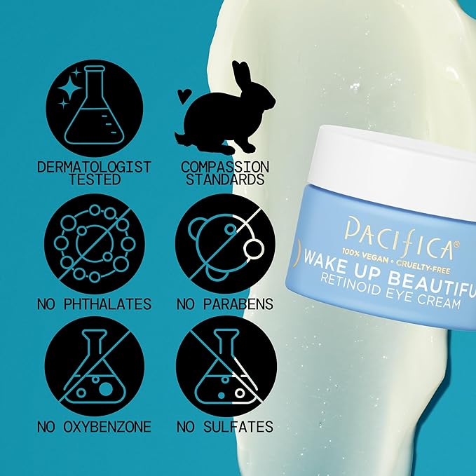 Pacifica, Eye Cream Wake Up Beautiful Retinoid, 0.5 Fl Oz