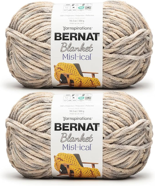 Bernat Blanket Mist-ical Gray Cloud 2 Pack of 300g Yarn
