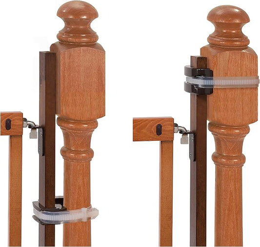 Summer Infant Banister to Banister Gate Mounting Kit - Fits Round or Square Banisters, Accommodates Most Hardware & Pressure Mount Baby Gates up to 37” Tall, Gate Sold Separately