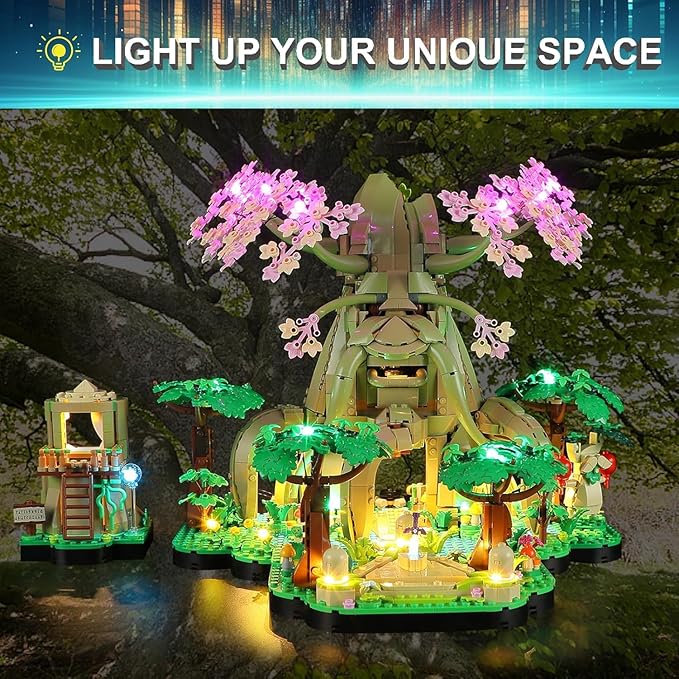 LED Light Kit for Lego 77092 Great Deku Tree 2-in-1 Set, Compatible with Lego 77092 Building Blocks Model(Not Include Blocks Set)