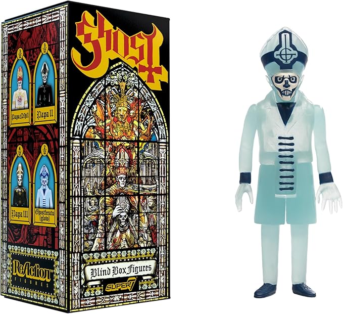 Super7 Ghost Blind Box Flat - (12 Pack) 3.75" Ghost Action Figures Heavy Metal Collectibles and Retro Toys