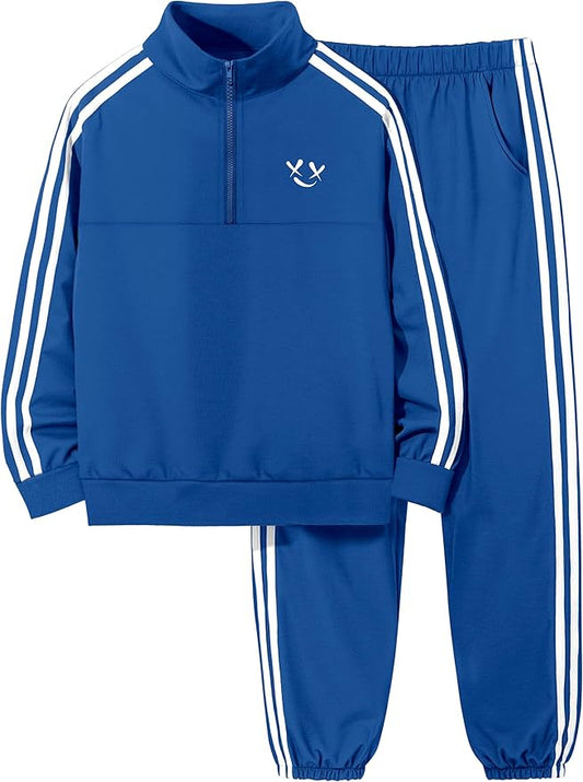 MIGU Boys Clothes for Boys Outfits Set Half-Zip Pullover Sweatshirt and Sweatpant 2pcs Boys Tracksuit