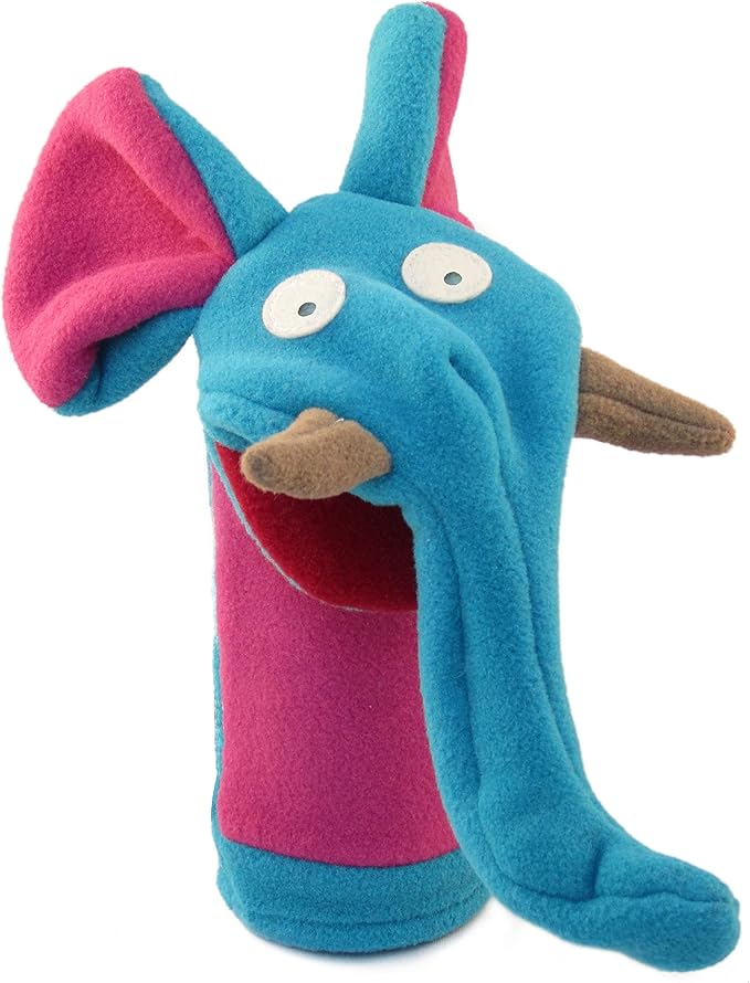 Cate & Levi - Fleece Hand Puppet - Handmade in Canada - Great for Storytelling (Elephant)