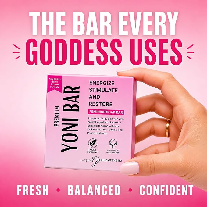 Premium Yoni 3 Bar Bundle - Natural Feminine Care Soap for pH Balance, Odor Control & Hydration | Organic Herbal Ingredients | Gentle yet Effective for Daily Intimate Hygiene | Handmade & Vegan