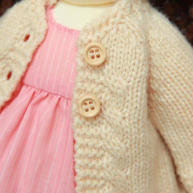 Waldorf Doll Handmade Rag Doll - Personalized Collectors Plush Doll for Kids Birthday Present with Beautiful Present Box-Kristy 12"