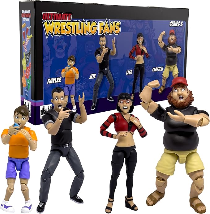 Ultimate Wrestling Crowd Fan Figures Four-Pack [Series 3]