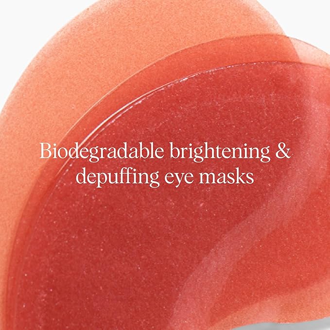 DRMTLGY Brightening Eye Masks – Biodegradable Hydrogel Under Eye Patches with Caffeine, Peptides, Hyaluronic Acid & Niacinamide – Depuff, Hydrate & Smooth Dark Circles – 2 Pack (60 Count Each)