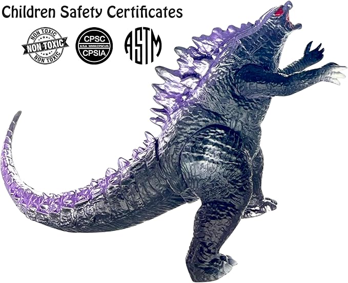 TwCare Godzilla vs. Kong Toy Action Figure: King of The Monsters, Movie Series Movable Joints Soft Vinyl, Travel Bag