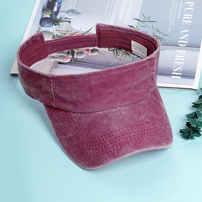 Marrywindix 1 Piece of Sport Wear Athletic Visor Sun Sports Visor Hat Visor Adjustable Cap for Women and Men