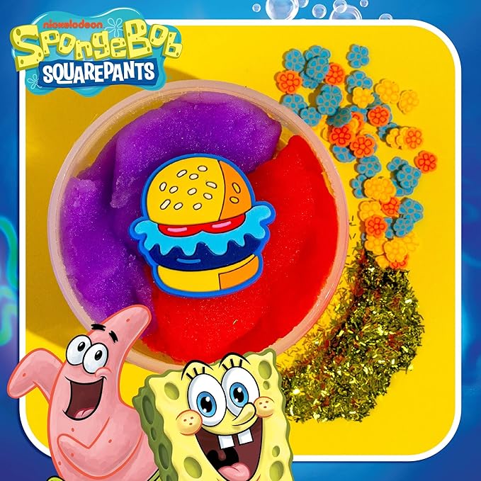 Spongebob Squarepants™ SLIMYGLOOP Mix’EMS – Patrick’s Triple Gooberberry Surprise, Sherbert-Scented Cloud Slime with Mix-Ins