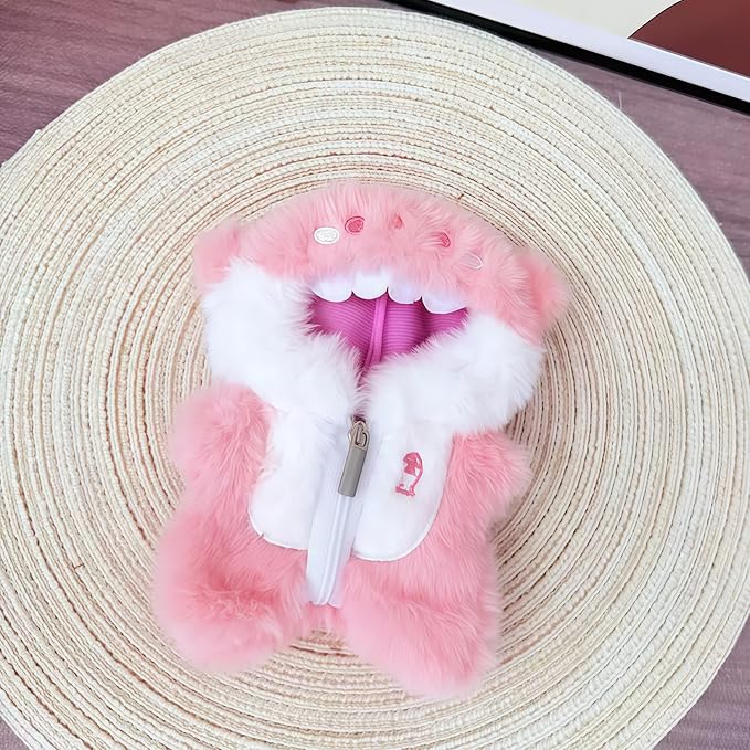 17cm Doll Clothes,Pink Cute Shark Outfit Accessories Set for 6.7inch Dolls Girls, 1-Piece Marine-Themed Costume Accessory Halloween Doll Clothes Set