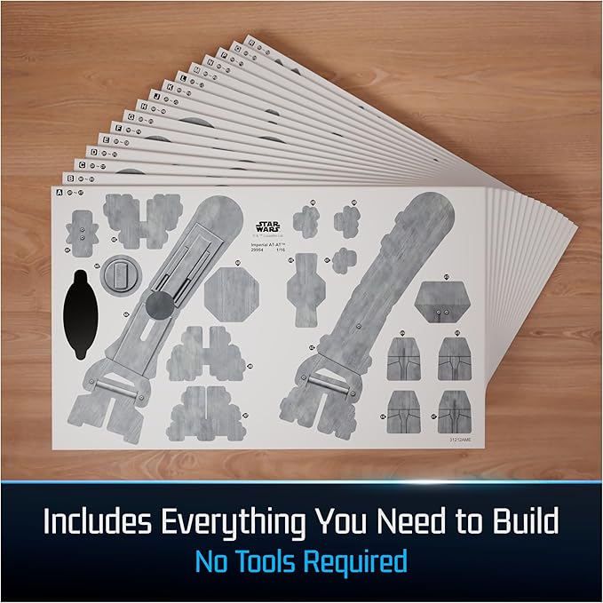 4D Build, Star Wars Imperial at-at 3D Model Kit, Star Wars Collectibles & Desk Decor, Adult Puzzle, Building Toys, 3D Puzzles for Adults & Teens, 238 Pieces, for Ages 12 & Up