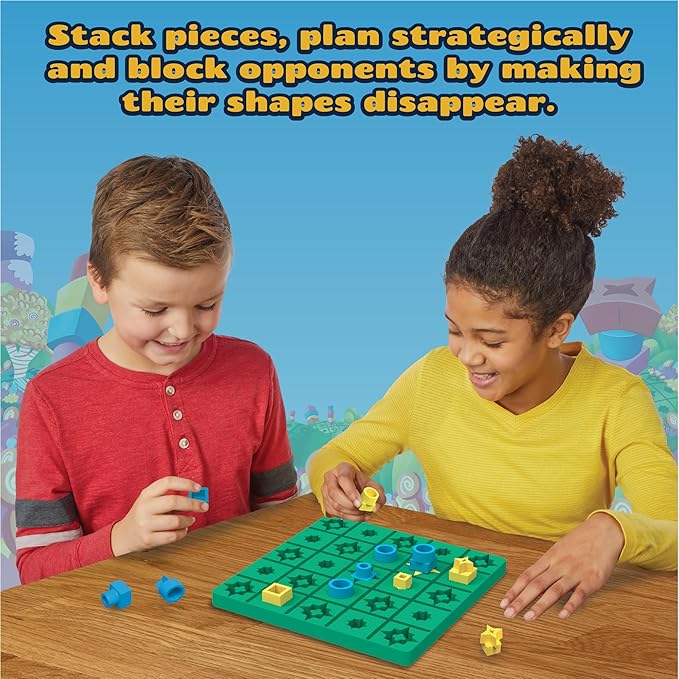 MindWare Candy Conquest Family Board Game - Twist on Traditional in-a-Row Classic Board Games for Kids Ages 6 and Up - Connect Four of Your Own Shapes in a Row - Strategic Classic Game for Families