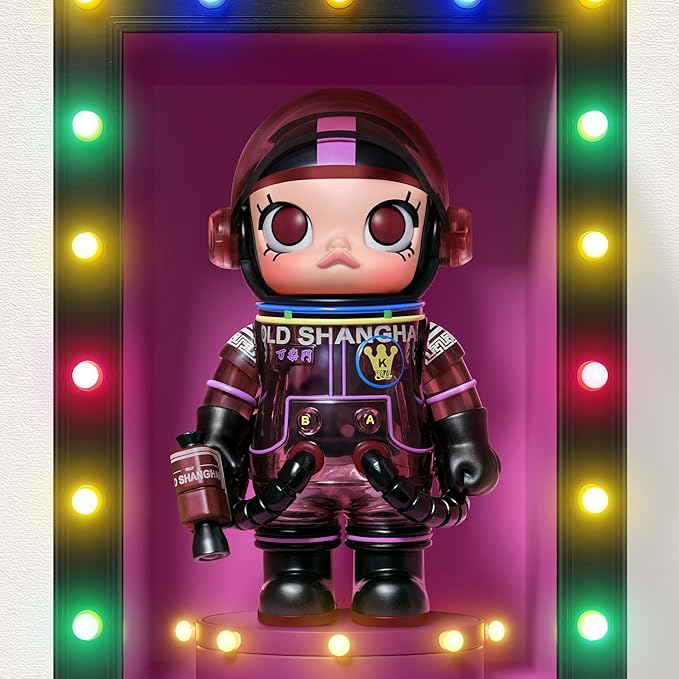 POP MART MEGA Space Molly 100% Series4 Blind Box Figures, Random Design Action Figures Collectible Toys Home Decorations, Holiday Birthday Gifts for Girls and Boys, Single Box