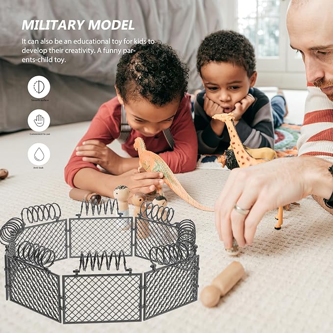 FAVOMOTO 2 Sets War Scene Accessories Plastic Building Props Model Game Accessory Game Toy Sand Table Children Toys Compact Plaything Cognitive Building Toy