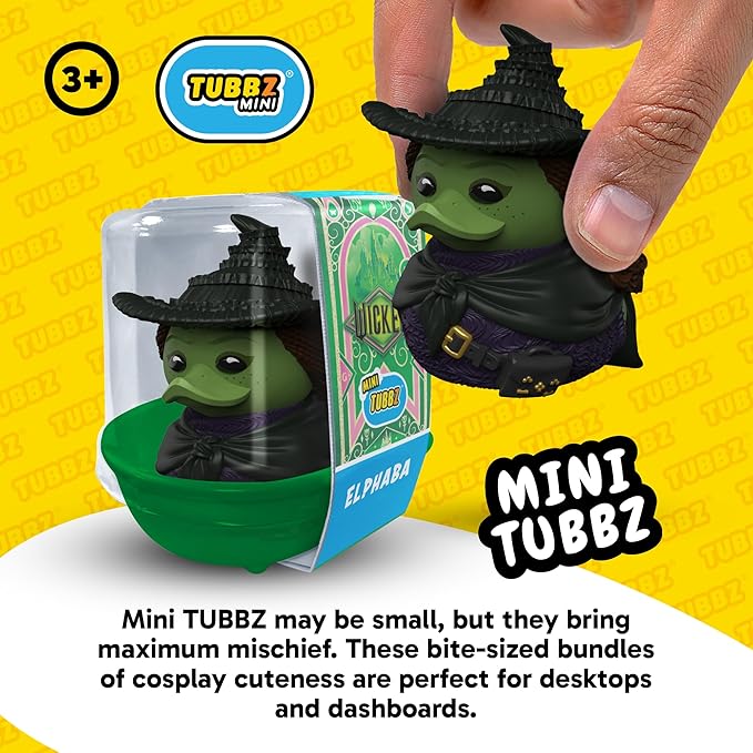 TUBBZ Mini: Wicked for Good - Scarecrow Cosplaying Rubber Duck Vinyl Figure – Official Collectible for Fans of Wicked