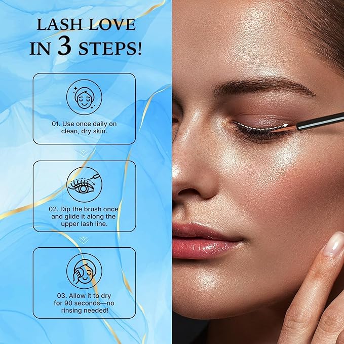 VieBeauti Eyelash Serum for Daily Lash Care, Gentle PGA-Free Lash Conditioning Serum to Support Healthier Looking Lashes, Vegan & Cruelty-Free