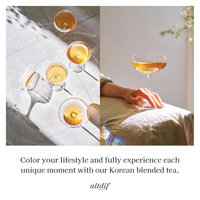 ALTDIF Hibiscus Papaya Day Melody - Herbal Tea Bag Set for Relaxation and Focus - Caffeine-Free Floral and Fruity Blend - Luxury Tea Bag Box for Women - 8 Pyramid Teabags