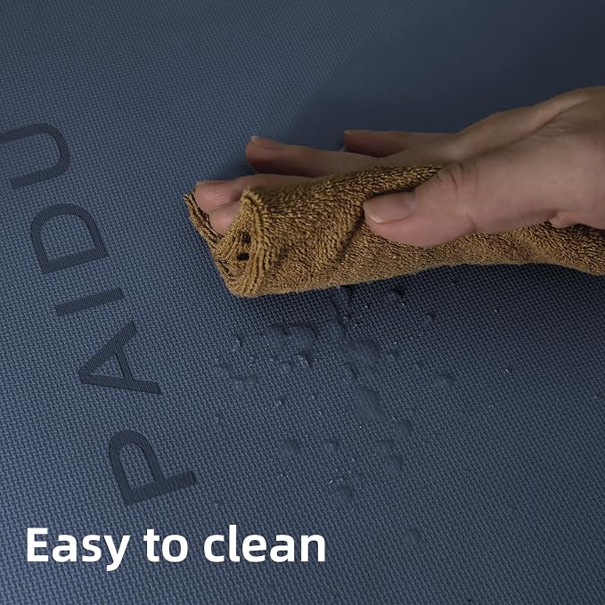 PAIDU Yoga Mat Non Slip Anti-tear,extra thick-2/5 inch（10MM）High Resiliency Professional POE Yoga Mats for Women Men Kids,72"x24"inch,Workout, Yoga, Pilates and Floor Exercise, with Carrier Strap